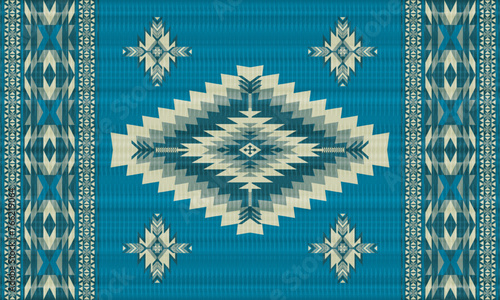 American tribal ethnic native pattern.Traditional Navajo,Aztec,Apache,Southwest and Mexican style fabric pattern.Abstract vector motifs pattern.For fabric,clothing,blanket,carpet,woven,wrap,decoration