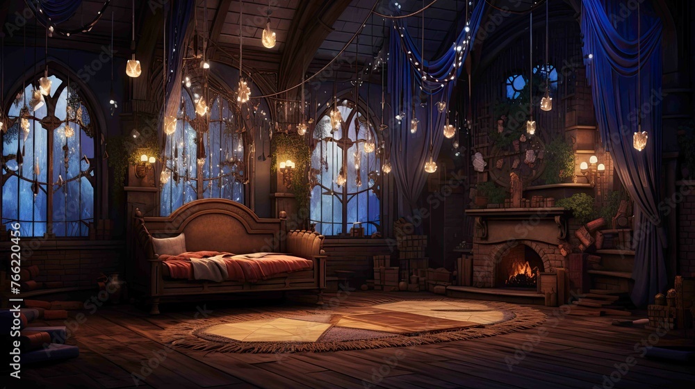 Obraz premium Old abandoned factory. AI generated art illustration.