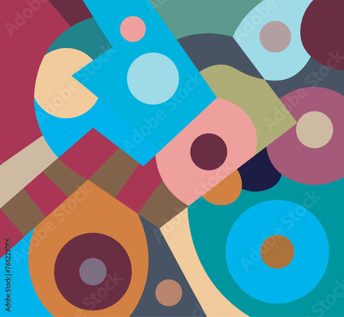 colorful abstract art for wall decoration

