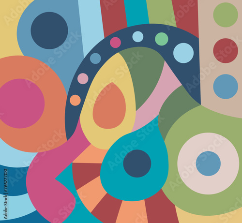colorful abstract art for wall decoration
