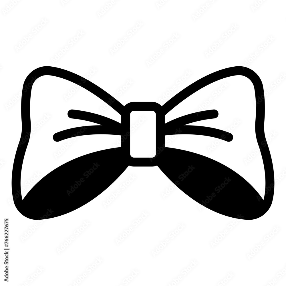 bow ribbon blackfill style icon bow ribbon blackfill style icon