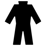wetsuit icon, simple vector design