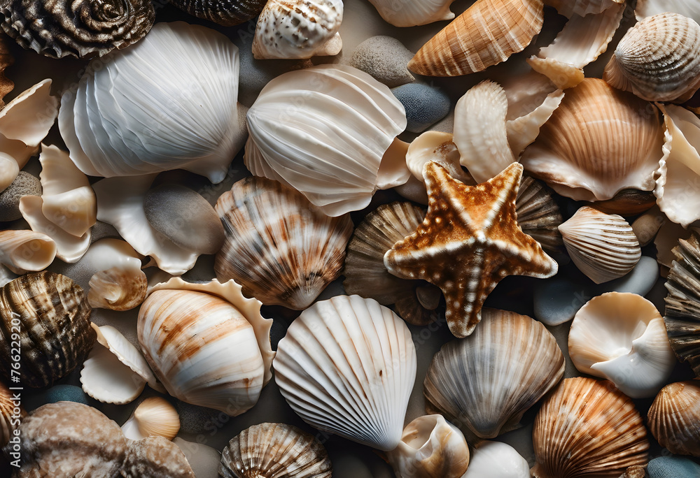 Sea shells background Sea shells background
