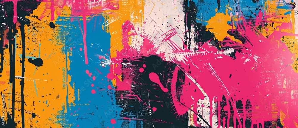 Fototapeta premium Paint splatter art