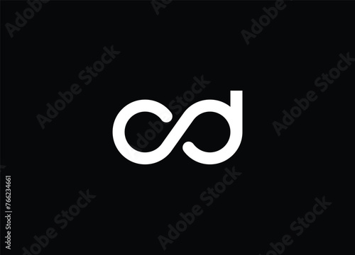 CD Alphabet initial letter logo , template logo design vector