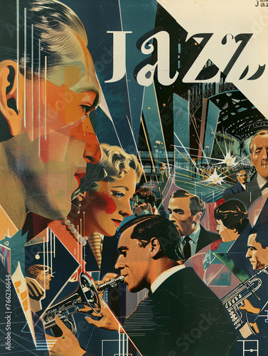 Jazz collage Poster