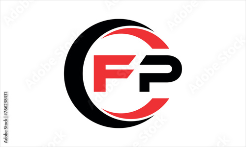 Free Download FP initial letter circle icon gaming logo design vector template. batman logo, sports logo, monogram, polygon, war game, symbol, playing logo, abstract, fighting, typography, minimal, wings logo, sign - GFXLoad