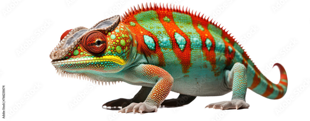 lizard chameleon on white background lizard chameleon on white background