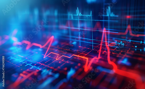 Pulse Check: EKG Monitor's Heartbeat photo