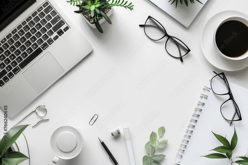 Business desk white and clean design professional. Business desk white and clean design professional.