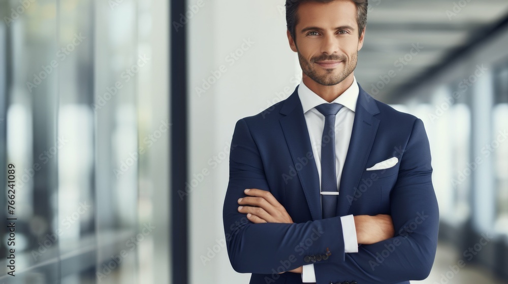 Businessman Standing With Crossed Arms Businessman Standing With Crossed Arms