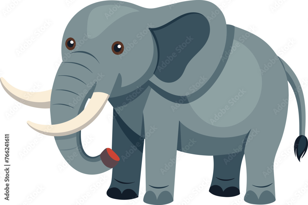 elephant-white-background vector illustration.eps