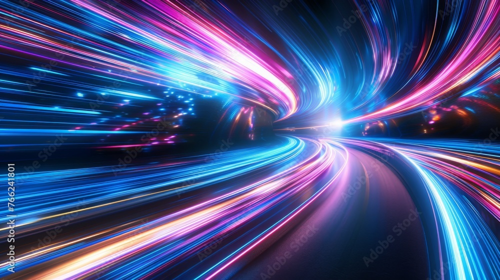 Modern abstract high speed movement. Colourful dynamic motion on blue background. Movement sport pattern for banner or poster design background concept Modern abstract high speed movement. Colourful dynamic motion on blue background. Movement sport pattern for banner or poster design background concept