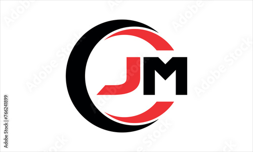 Free Download JM initial letter circle icon gaming logo design vector template. batman logo, sports logo, monogram, polygon, war game, symbol, playing logo, abstract, fighting, typography, minimal, wings logo, sign - GFXLoad