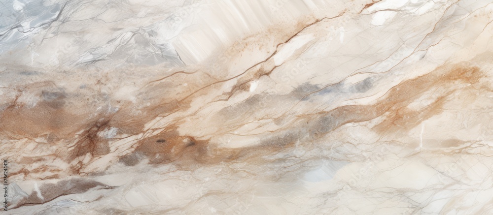 A stylish wallpaper pattern showcasing a combination of white and brown marble textures for a luxurious and modern look A stylish wallpaper pattern showcasing a combination of white and brown marble textures for a luxurious and modern look
