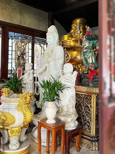 Temple Buddhism Thai and Chinese in Town.
