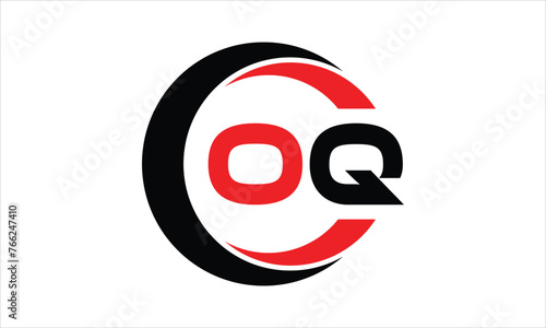 OQ initial letter circle icon gaming logo design vector template. batman logo, sports logo, monogram, polygon, war game, symbol, playing logo, abstract, fighting, typography, minimal, wings logo, sign