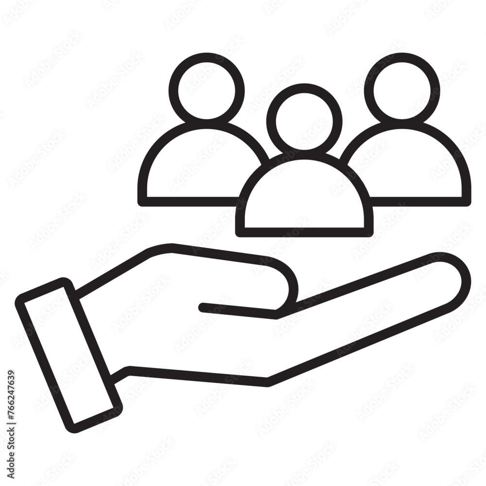 public service icon line and solid black public service icon line and solid black