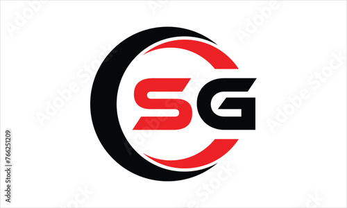 Free Download SG initial letter circle icon gaming logo design vector template. batman logo, sports logo, monogram, polygon, war game, symbol, playing logo, abstract, fighting, typography, minimal, wings logo, sign - GFXLoad