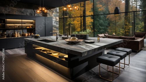 luxury kitchen room