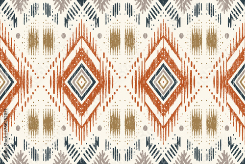 Navajo tribal vector seamless pattern. Native American ornament. Ethnic South Western decor style. Boho geometric ornament. Vector seamless pattern. Mexican blanket, rug. Woven carpet illustration