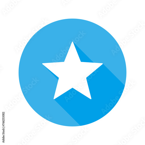 Blue circled star icon