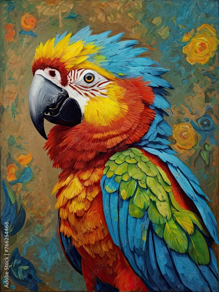 Obraz premium blue and yellow macaw