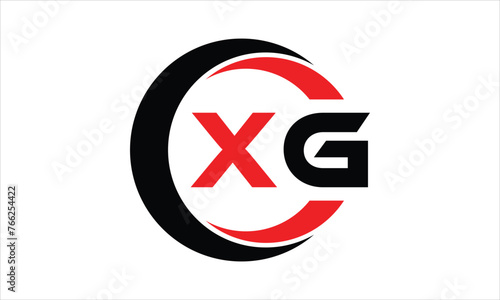 XG initial letter circle icon gaming logo design vector template. batman logo, sports logo, monogram, polygon, war game, symbol, playing logo, abstract, fighting, typography, minimal, wings logo, sign