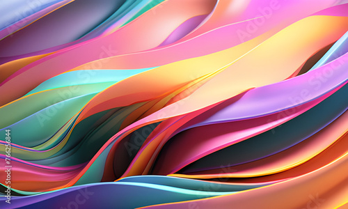 the Artistry and Influence of Colorful Neon Wave Wallpapers in Contemporary Design Trends