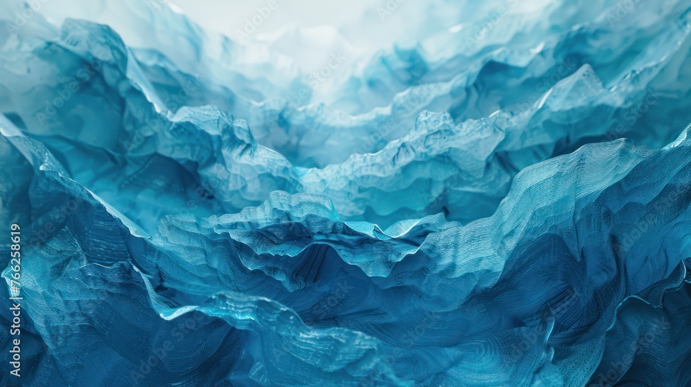 Obraz premium A Nostalgic feeling, house music, sound waves water blue, cyan, white background
