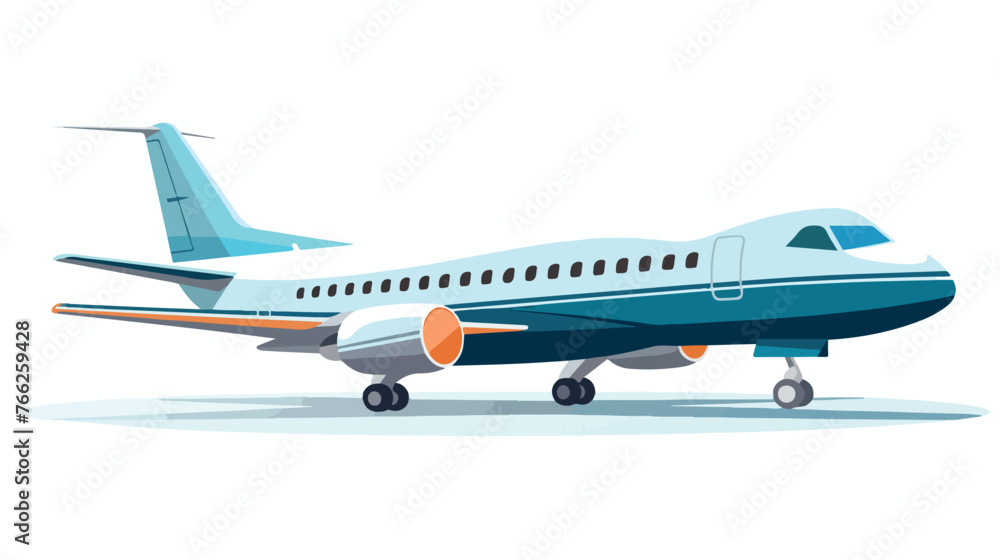 Airplane Flat vector isolated on white background