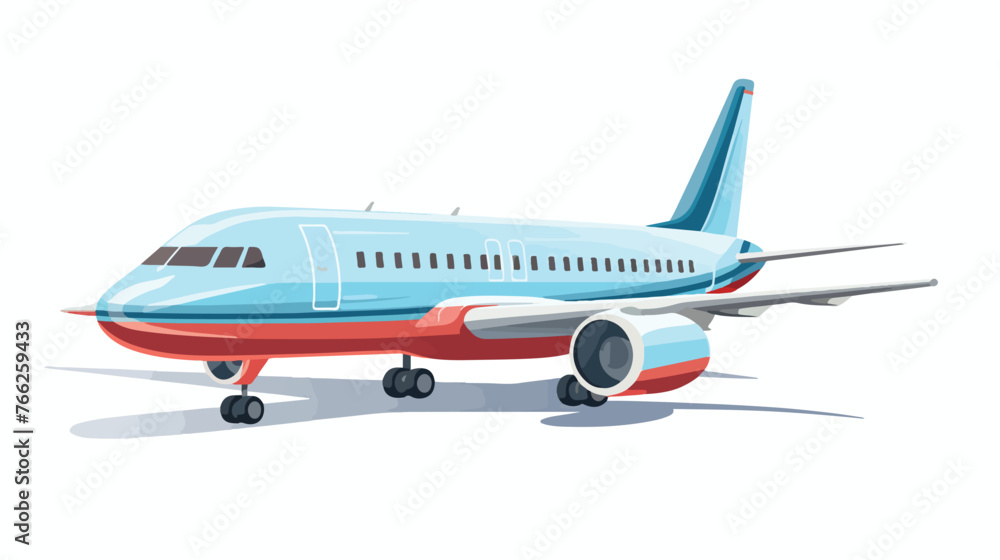 Airliner Flat vector isolated on white background