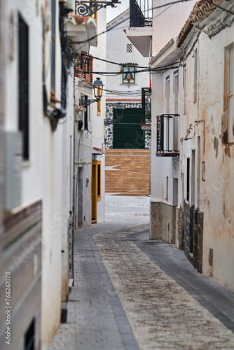 Small Spanish town summer streets
