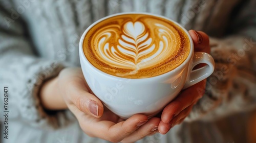 Woman Holding Cup of Coffee