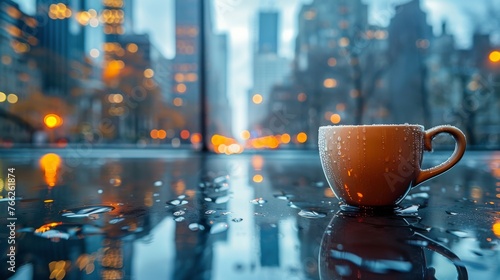 Cup of Coffee on Table © olegganko