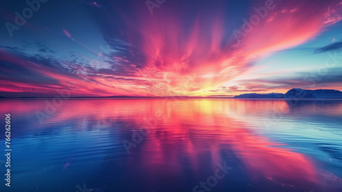 Cloud Heart Reflection in Lake