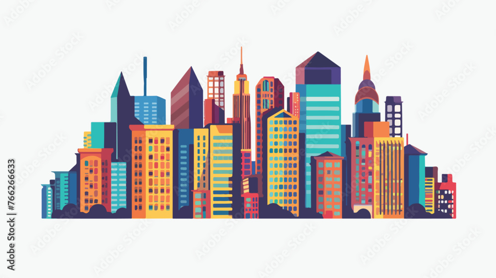 City urban buildings icon vector illustration graphic