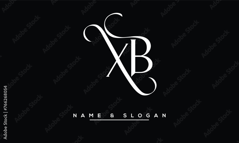 XB, BX, X, B Abstract Letters Logo Monogram XB, BX, X, B Abstract Letters Logo Monogram
