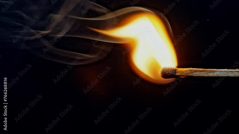 The burning of a match The burning of a match