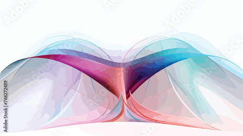 Fractal image of an abstract futuristic shape 