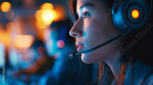 Call center operator interested in hiring.