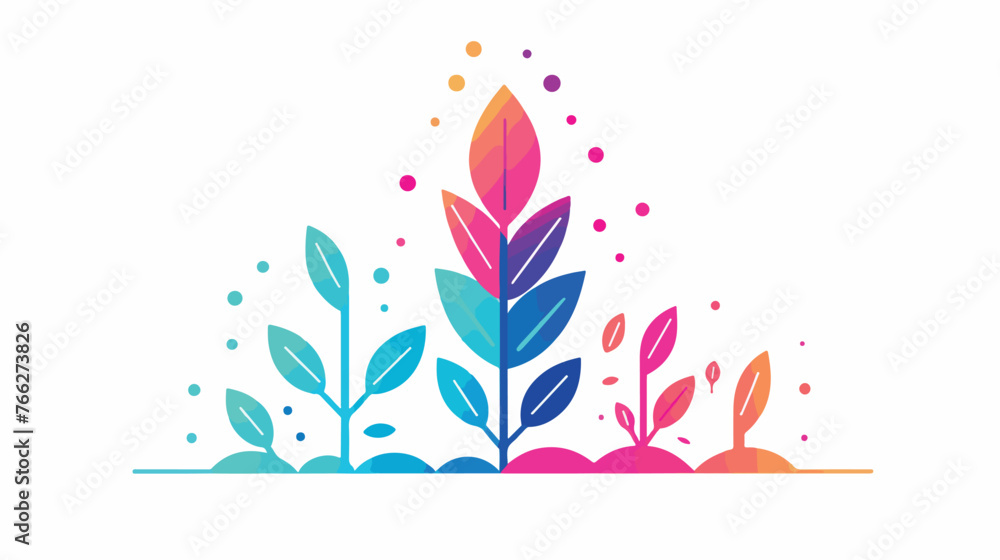 Growth business icon symbol vector image