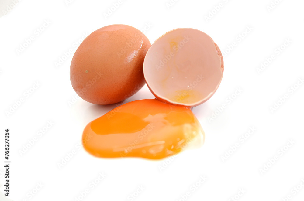 Red eggs on a white background - stock photo
Red eggs on a white background - stock photo