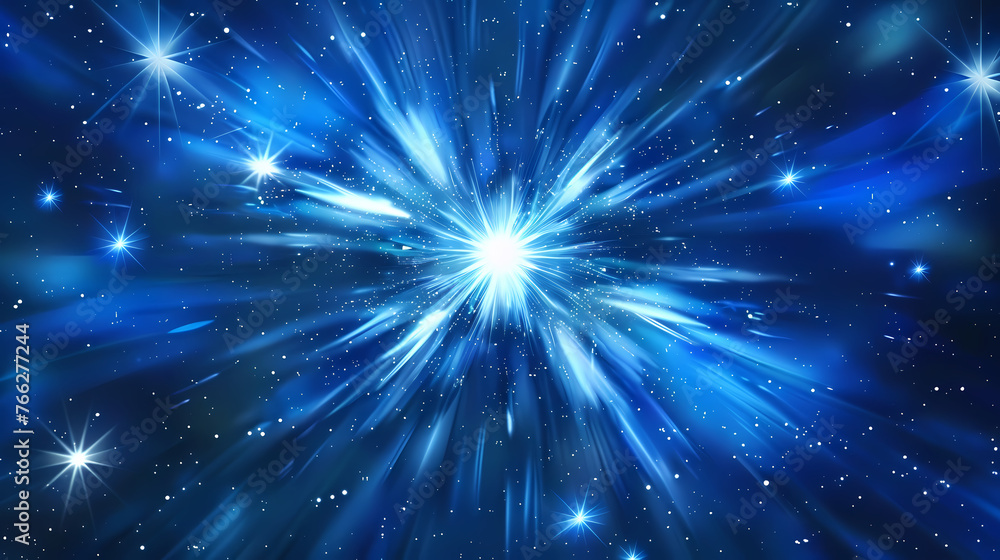 Abstract explosion illustration with glowing line particles Abstract explosion illustration with glowing line particles