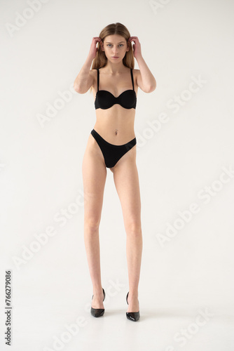 Woman model test, snapshot, polaroid © alipko