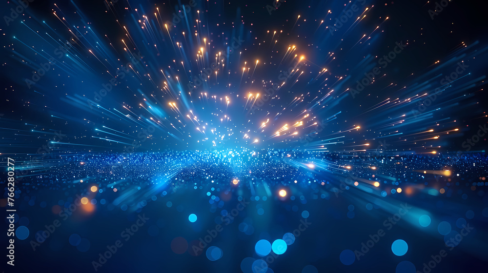 Obraz premium minimalist neon starburst