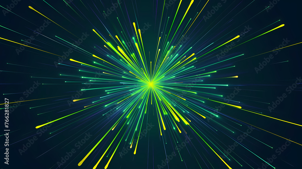 Fototapeta premium minimalist neon starburst