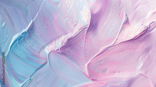 Swirls of iridescent pastel hues create a dreamy abstract texture.