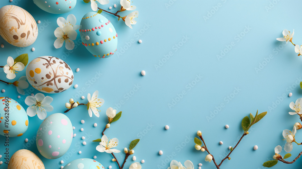 easter eggs background