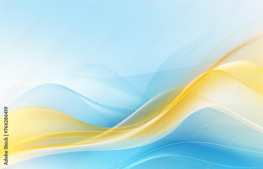 Blue and yellow abstract wave, background or pattern, creative design template Blue and yellow abstract wave, background or pattern, creative design template